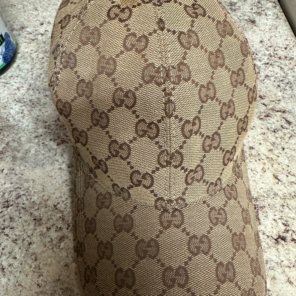 Gucci Tan Monogram Baseball Cap